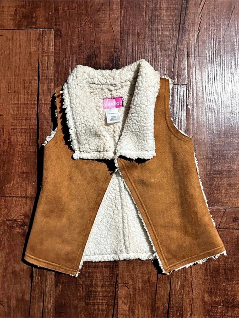 bonobos Faux Shearling Lined Brown Vest